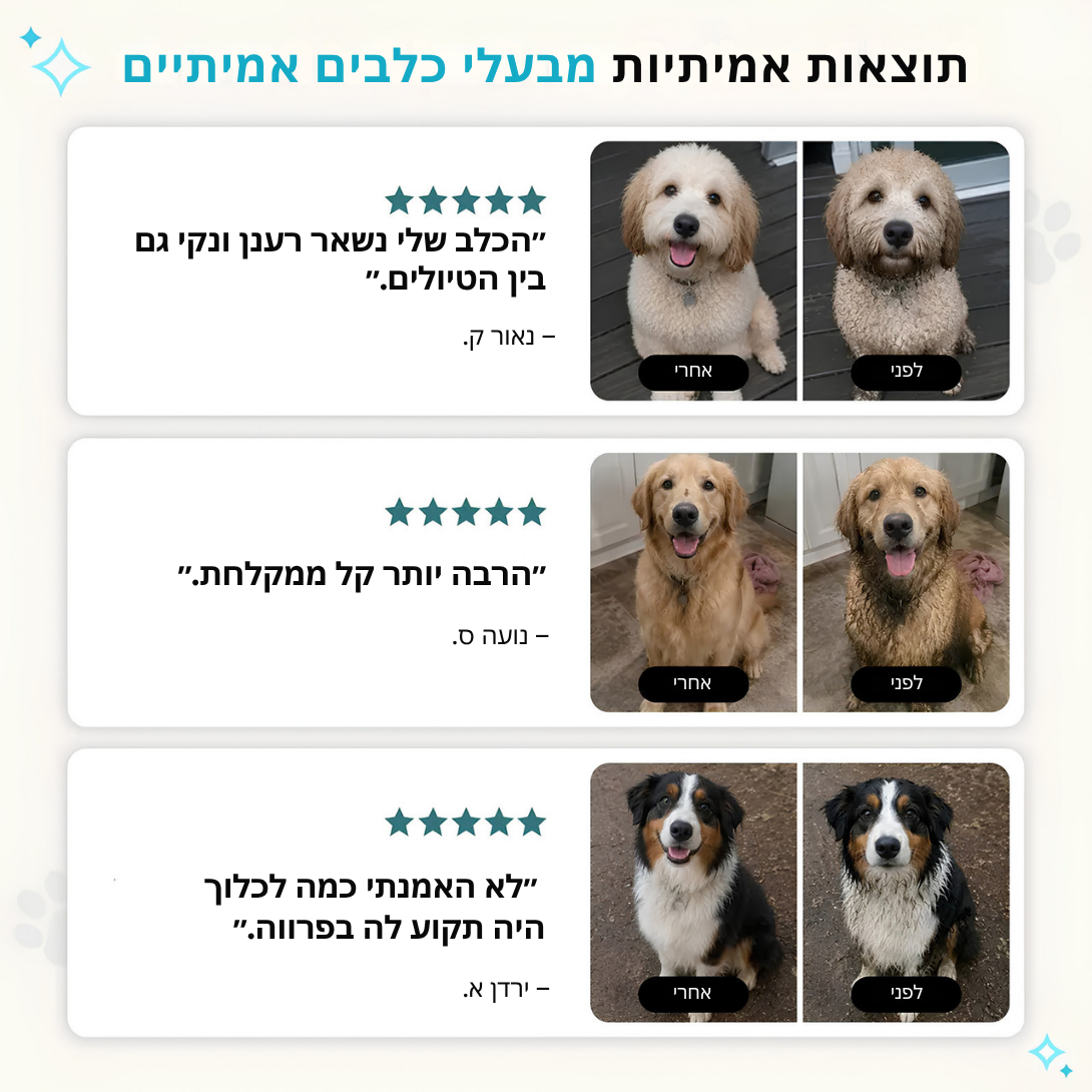 כפפות טיפוח - Mishka Pro
