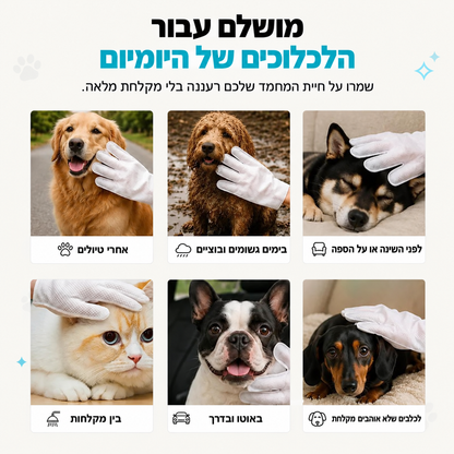 כפפות טיפוח - Mishka Pro